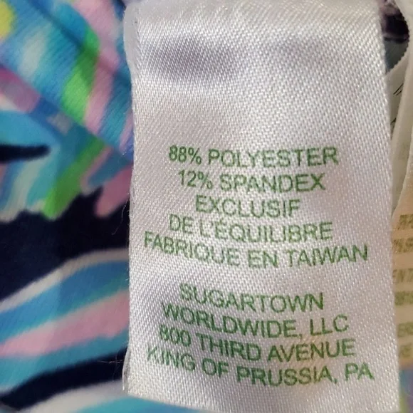 Lilly Pulitzer Luxletic blue & purple floral leggings Size XS - Picture 6 of 12